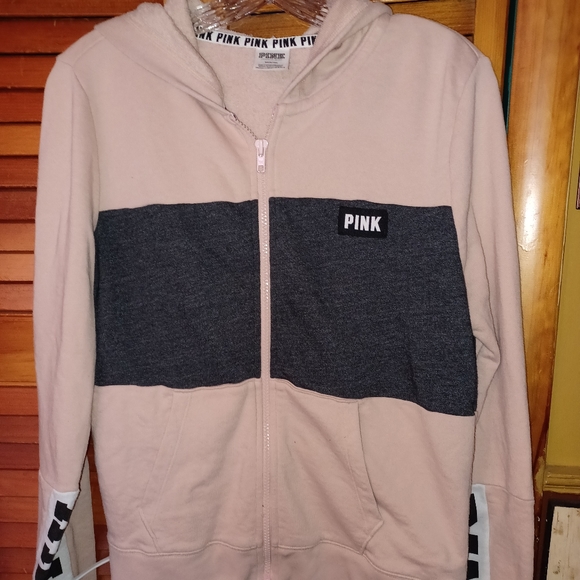 Pink by Victoria Secret Long Sleeve Zipup Jacket Size M - Picture 1 of 5
